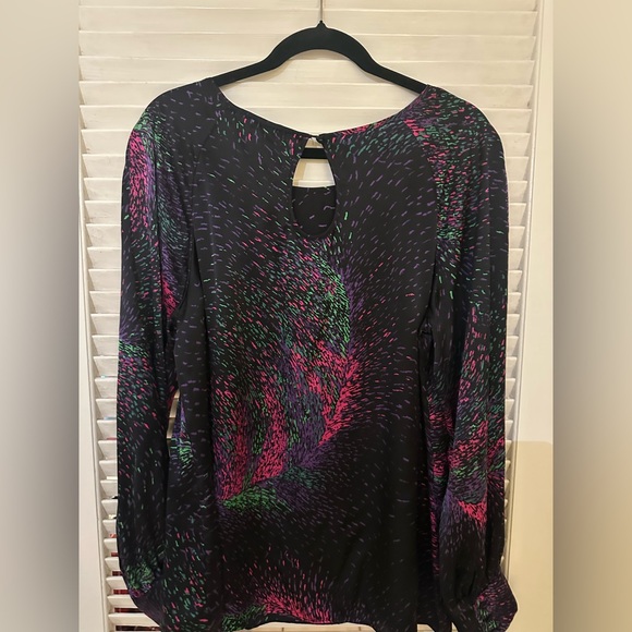 Multicolor Women's Silk Blouse - Picture 2 of 6